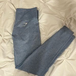 Blue gym shark high rise vital seamless leggings 
!